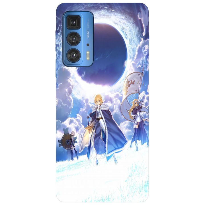 Калъф за телефон, съвместим с Motorola Edge 50 Pro, Viceversa, Fate Grand Order Anime pattern, Silicone, TPU
