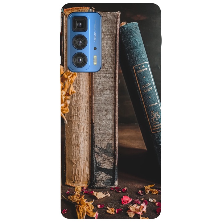 Калъф за телефон, съвместим с Motorola Edge 50 Fusion, Viceversa, модел Book worm, силикон, TPU