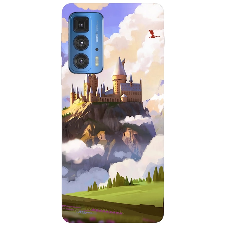 Калъф за телефон, съвместим с Motorola Edge 50 Fusion, Viceversa, модел Hogwarts, силикон, TPU