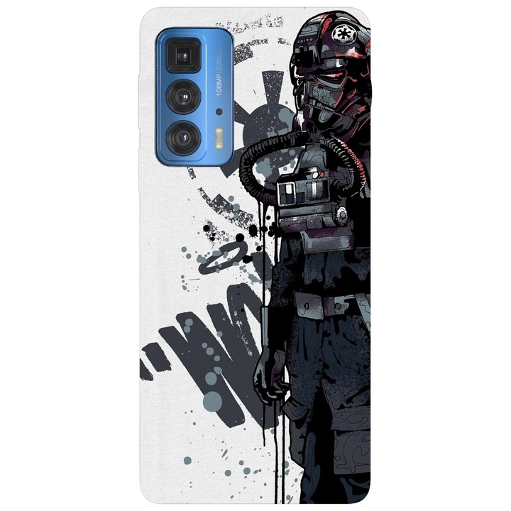 Калъф за телефон, съвместим с Motorola Edge 50 Fusion, Viceversa, модел Imperial TIE Fighter, силикон, TPU