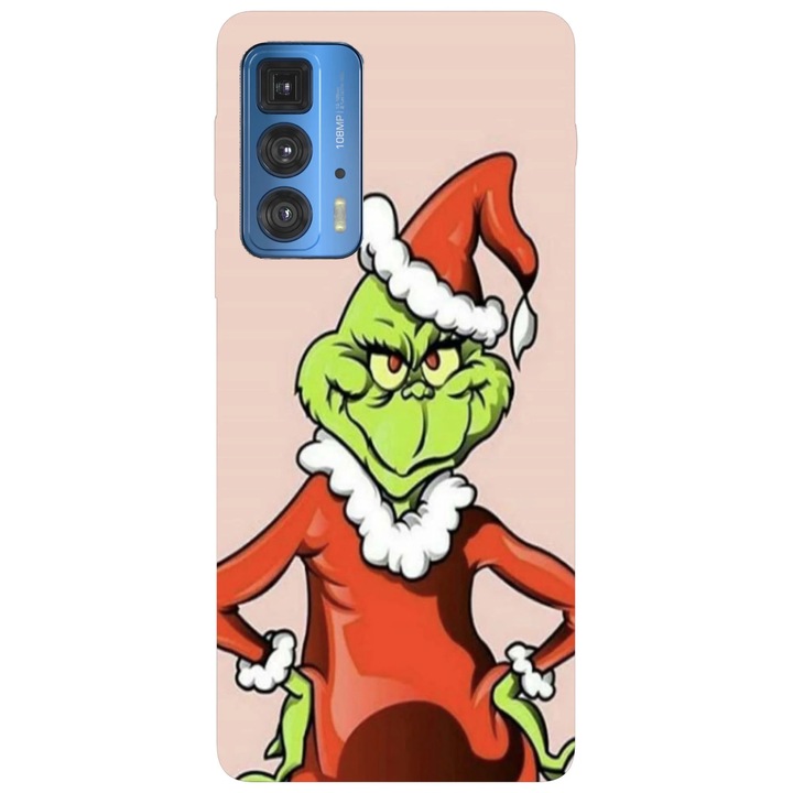 Калъф за телефон, съвместим с Motorola Edge 50 Fusion, Viceversa, модел Grinch Double hate, силикон, TPU