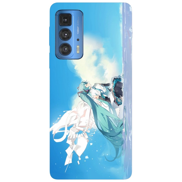 Калъф за телефон, съвместим с модел Motorola Edge 50 Fusion, Viceversa, Hatsune Miku Dream Flight, силикон, TPU