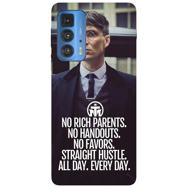 Husa telefon compatibila cu Motorola Edge 50 Pro, Viceversa, model Husle Peaky blinders, Silicon, TPU