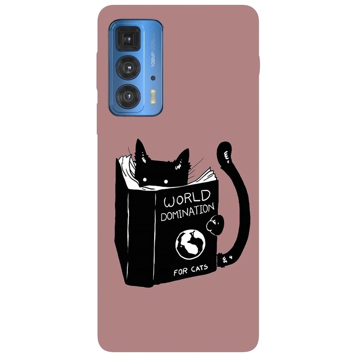 Калъф за телефон, съвместим с Motorola Edge 50 Fusion, Viceversa, Guide for world domination model, силикон, TPU