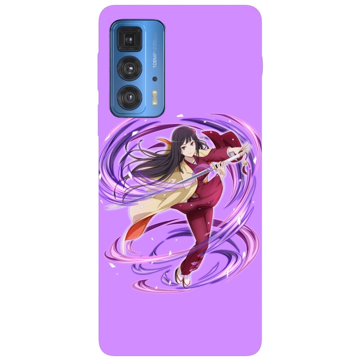 Калъф за телефон, съвместим с Motorola Edge 50 Fusion, Viceversa, модел Kaguya DanMachi, силикон, TPU