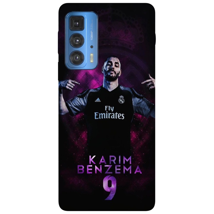 Калъф за телефон, съвместим с Motorola Edge 50 Fusion, Viceversa, модел Karim Benzema, силикон, TPU