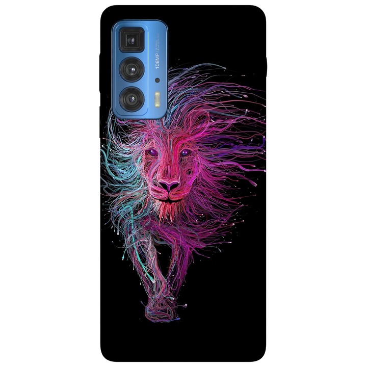 Калъф за телефон, съвместим с Motorola Edge 50 Fusion, Viceversa, модел King of the dreams, силикон, TPU