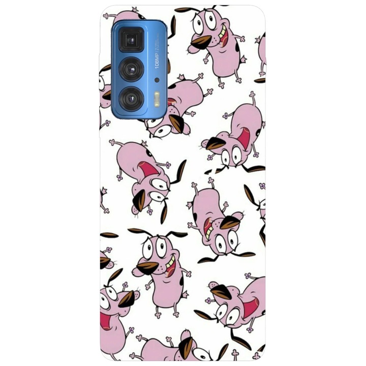 Калъф за телефон, съвместим с модела Motorola Edge 50 Fusion, Viceversa, Courage the cowardly dog, силикон, TPU