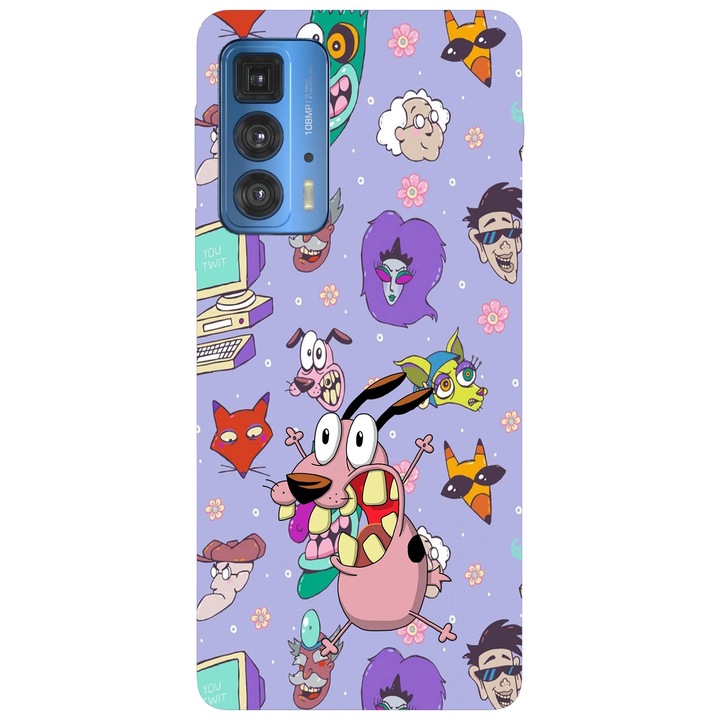 Калъф за телефон, съвместим с модел Motorola Edge 50 Fusion, Viceversa, Courage the cowardly dog villains, силикон, TPU