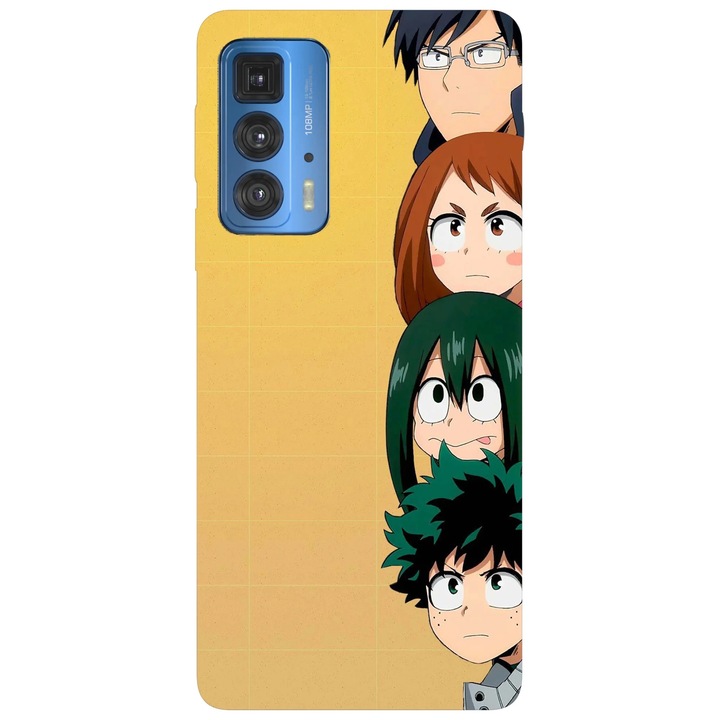Калъф за телефон, съвместим с Motorola Edge 50 Fusion, Viceversa, модел My hero academia anime best friends, силикон, TPU