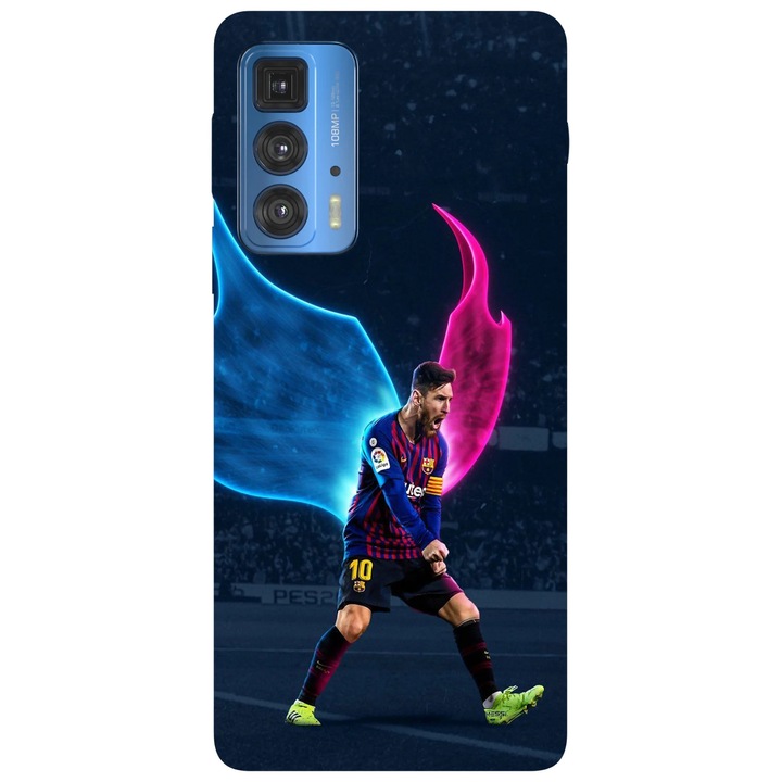 Калъф за телефон, съвместим с Motorola Edge 50 Fusion, Viceversa, модел победител Messi, силикон, TPU