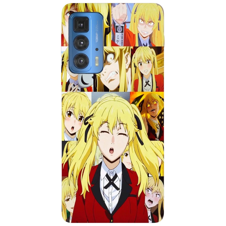 Калъф за телефон, съвместим с модел Motorola Edge 50 Fusion, Viceversa, Mary Saotome Kakegurui, силикон, TPU