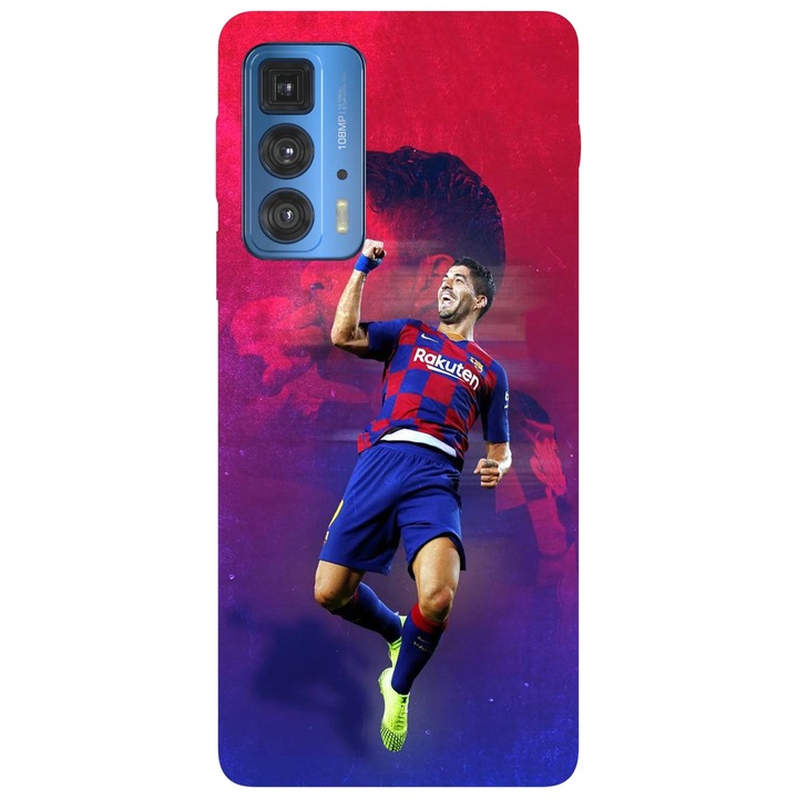 Калъф за телефон, съвместим с Motorola Edge 50 Fusion, Viceversa, модел Luis Suarez, силикон, TPU