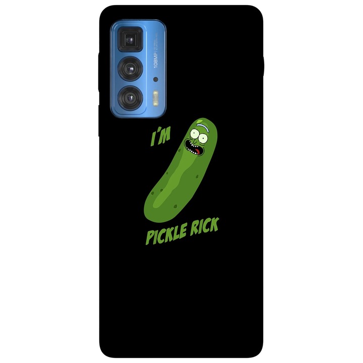 Калъф за телефон, съвместим с Motorola Edge 50 Fusion, Viceversa, модел Pickle Rick, силикон, TPU