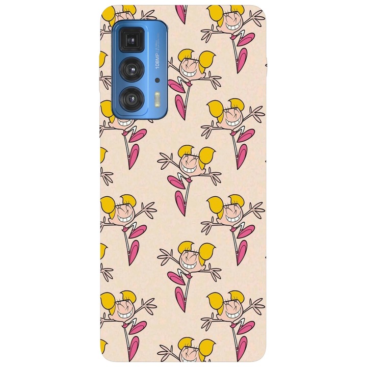 Калъф за телефон, съвместим с Motorola Edge 50 Fusion, Viceversa, модел DeeDee Pattern, силикон, TPU