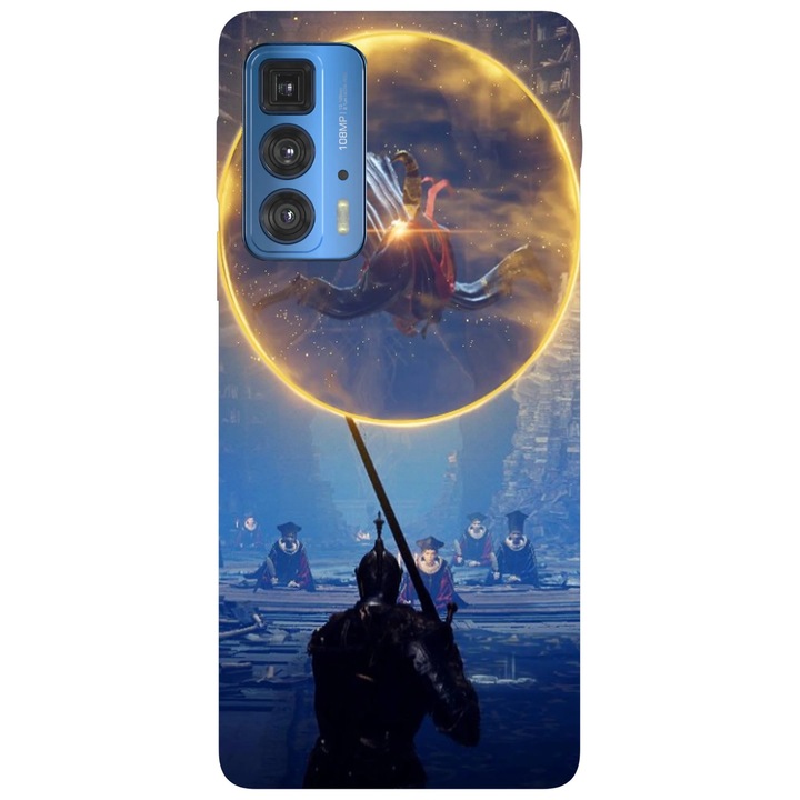 Калъф за телефон, съвместим с Motorola Edge 50 Pro, Viceversa, модел Rennala Queen Of The Full Moon Elden Ring, силикон, TPU