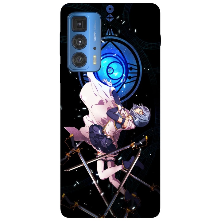 Калъф за телефон, съвместим с модел Motorola Edge 50 Fusion, Viceversa, Sayaka Miki Madoka Magica, силикон, TPU