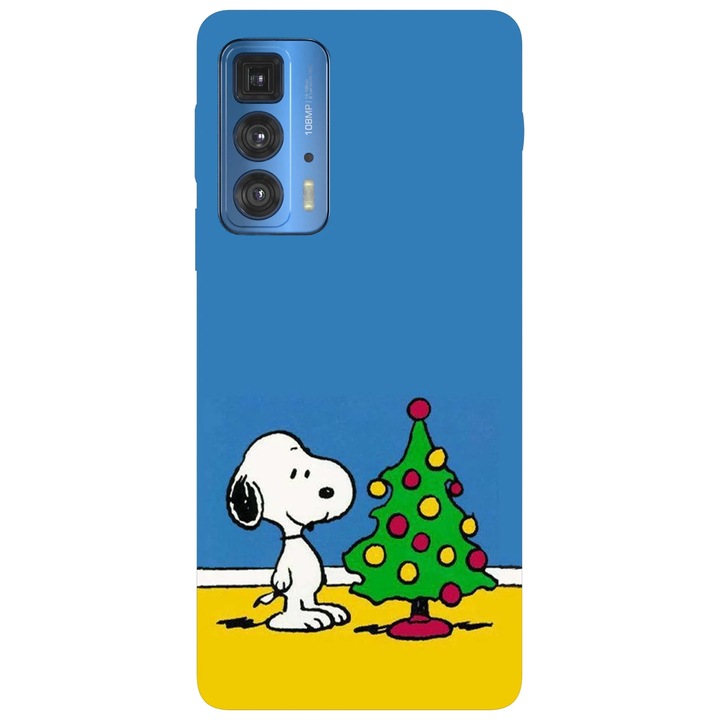 Калъф за телефон, съвместим с Motorola Edge 50 Fusion, Viceversa, Snoopy Christmas tree pattern, Silicone, TPU