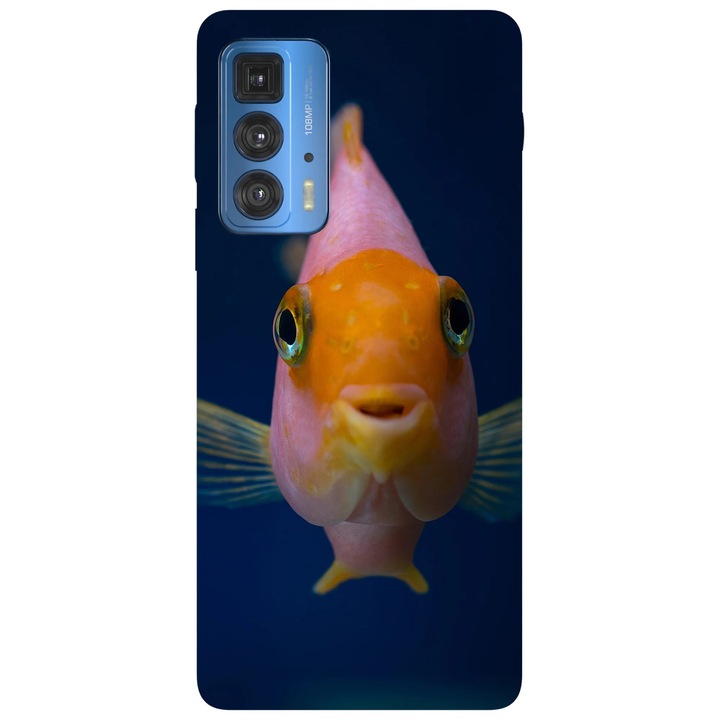 Калъф за телефон, съвместим с модел Motorola Edge 50 Fusion, Viceversa, Hi Im Fish, силикон, TPU