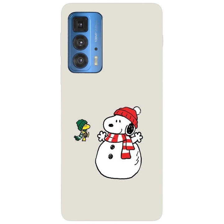 Husa telefon compatibila cu Motorola Edge 50 Fusion, Viceversa, model Snoppy is a snowman, Silicon, TPU