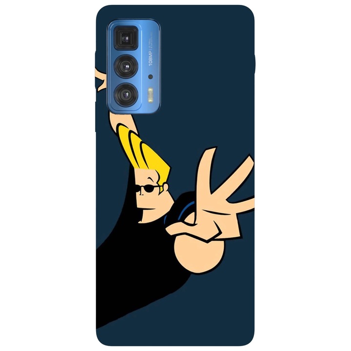 Калъф за телефон, съвместим с модел Motorola Edge 50 Fusion, Viceversa, Johnny Bravo Who mama, силикон, TPU