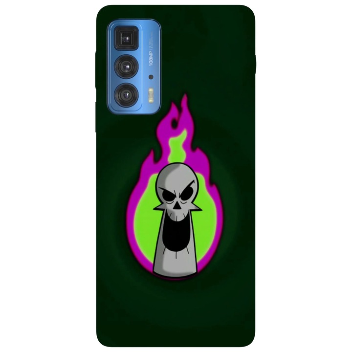 Калъф за телефон, съвместим с модел Motorola Edge 50 Fusion, Viceversa, The Grim Reaper head Billy and Mandy, Silicon, TPU