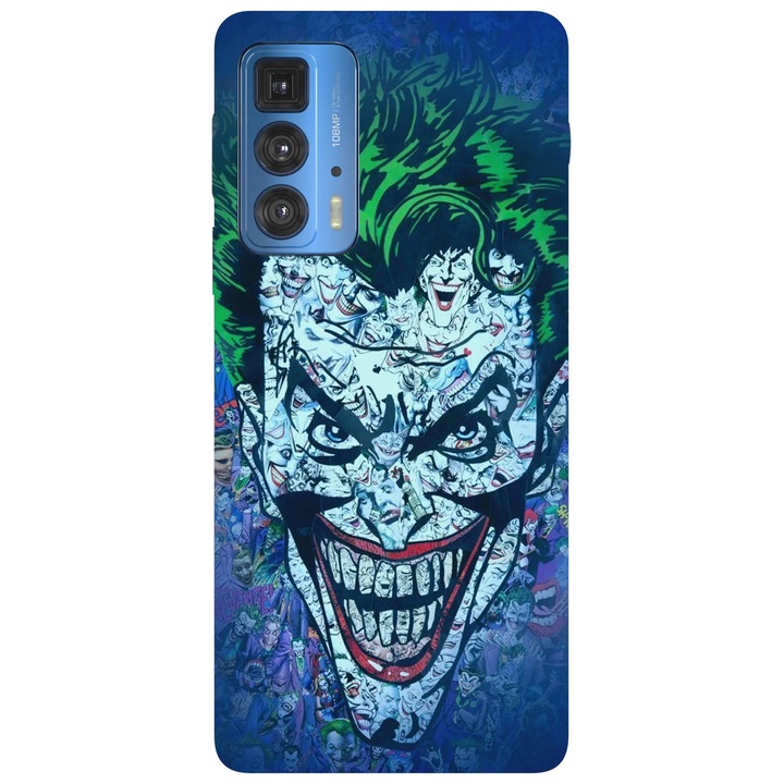 Калъф за телефон, съвместим с модел Motorola Edge 50 Fusion, Viceversa, The clown princ of Crime Joker, силикон, TPU