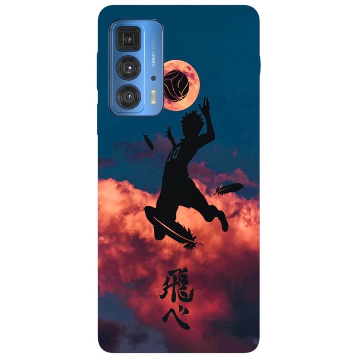 Калъф за телефон, съвместим с Motorola Edge 50 Pro, Viceversa, модел Volley Ball, силикон, TPU