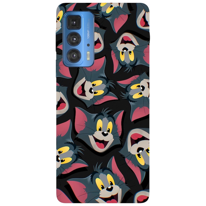 Husa telefon compatibila cu Motorola Edge 50 Fusion, Viceversa, model Tom Pattern, Silicon, TPU