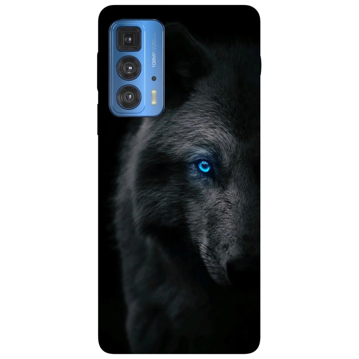 Калъф за телефон, съвместим с Motorola Edge 50 Fusion, Viceversa, модел Wolf, силикон, TPU