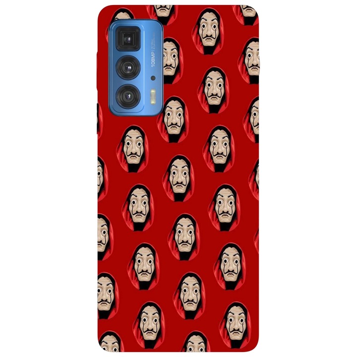 Калъф за телефон, съвместим с Motorola Edge 50 Fusion, Viceversa, модел Money Heist, силикон, TPU