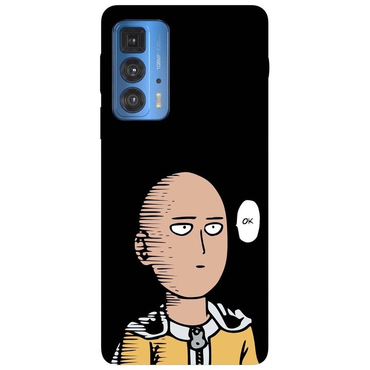 Калъф за телефон, съвместим с Motorola Edge 50 Fusion, Viceversa, модел Ok One Punch Man, силикон, TPU