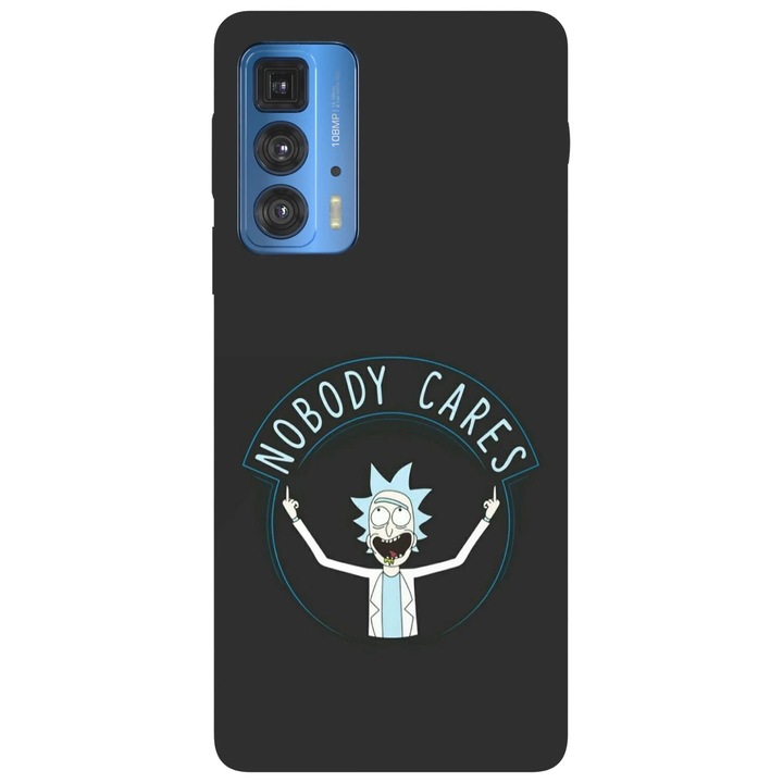 Husa telefon compatibila cu Motorola Edge 50 Fusion, Viceversa, model Nobody Cares Rick, Silicon, TPU