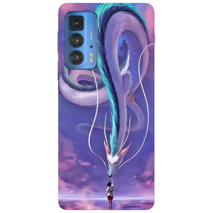 Калъф за телефон, съвместим с модел Motorola Edge 50 Fusion, Viceversa, Spirited Away, силикон, TPU