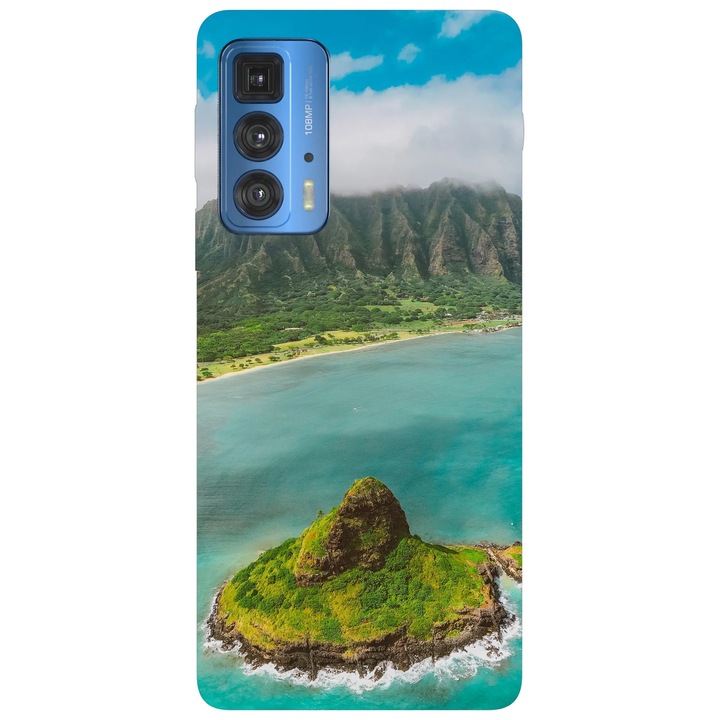 Калъф за телефон, съвместим с Motorola Edge 50 Fusion, Viceversa, Малък островен модел, Силикон, TPU