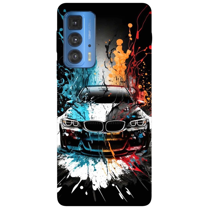 Калъф за телефон, съвместим с Motorola Edge 50 Fusion, Viceversa, Splash Work BMW модел, силикон, TPU