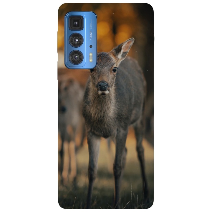 Калъф за телефон, съвместим с Motorola Edge 50 Pro, Viceversa, модел Sweet baby deer, силикон, TPU