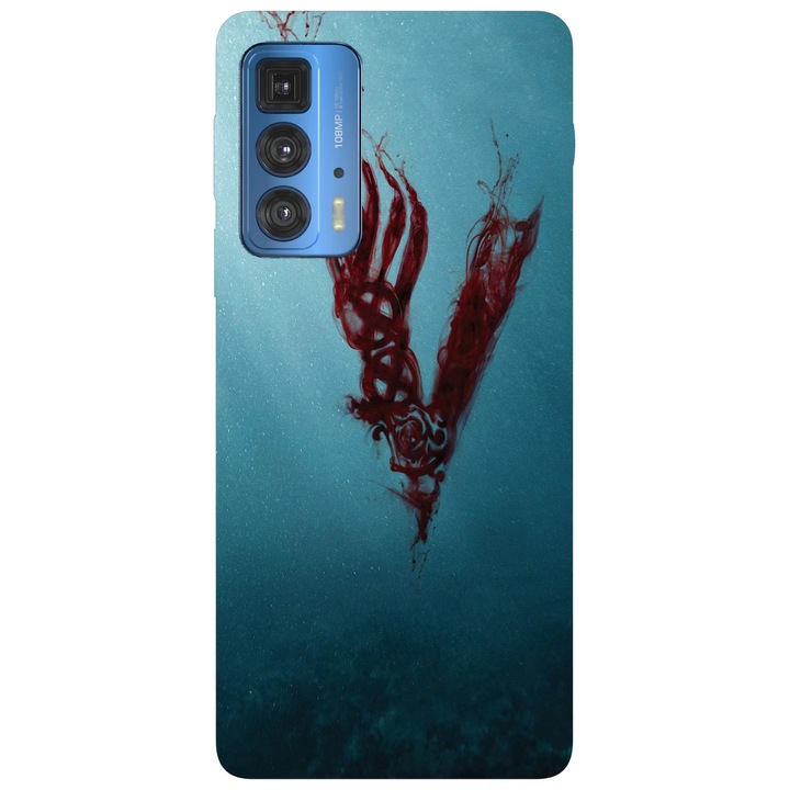 Калъф за телефон, съвместим с Motorola Edge 50 Fusion, Viceversa, модел Vikings, силикон, TPU