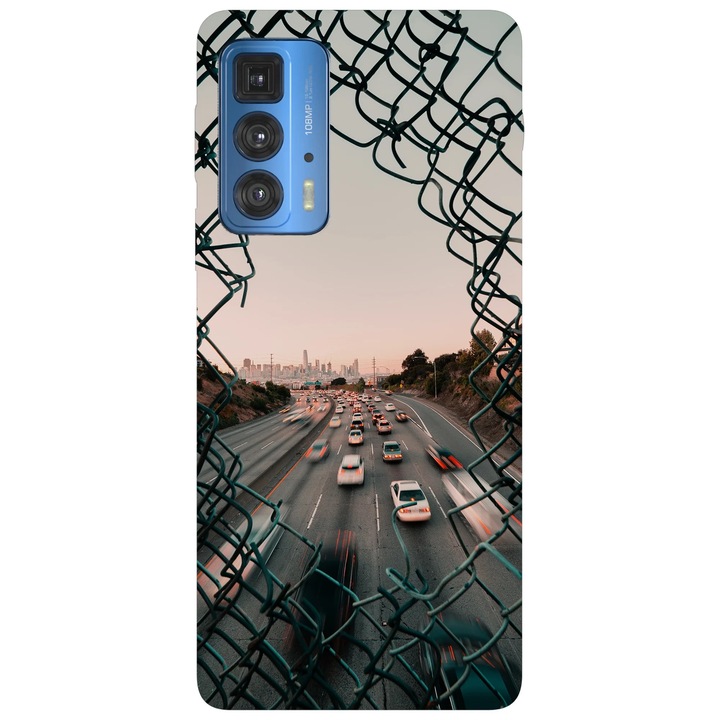 Калъф за телефон, съвместим с Motorola Edge 50 Fusion, Viceversa, модел Trapped, силикон, TPU