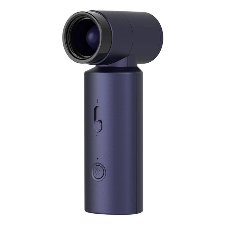 Hordozható Ventilátor, 80000rpm, 4500mAh, Y47, Szilikon Flex, Tengerészkék