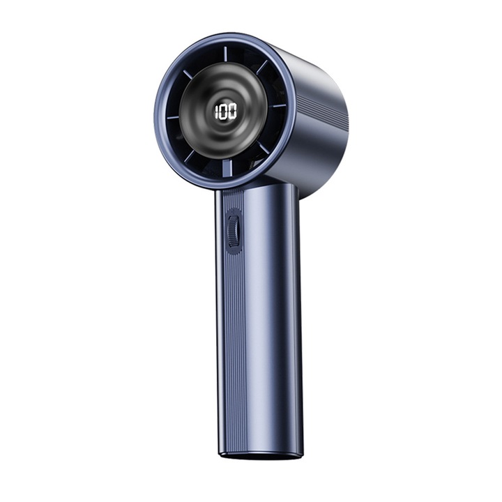 Ventilator portabil Danex Y76, 10W, flexibil, din silicon, albastru