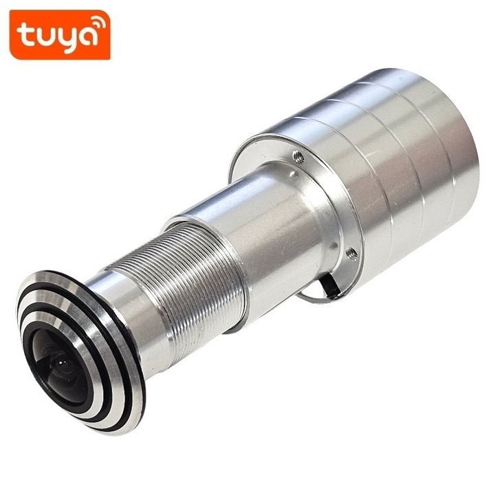 Camera supraveghere mascata in vizor de usa Wifi, Full HD, Senzor miscare, Onshop, Argint
