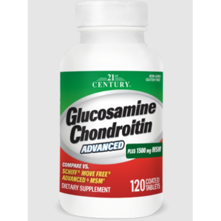 Glucosamine Chondroitin Advanced + MSM, 21st Century- 120 tabs