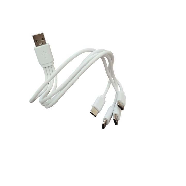 Cablu USB cu 4 iesiri USB-C, 24 cm lungime