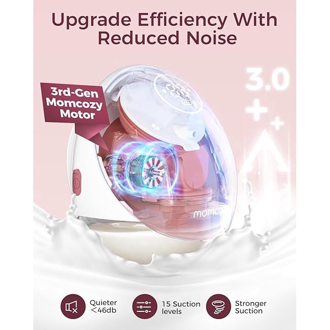 Pompa de san hands-free Momcozy Mobile Flow, M9 Upgrade - eMAG.ro
