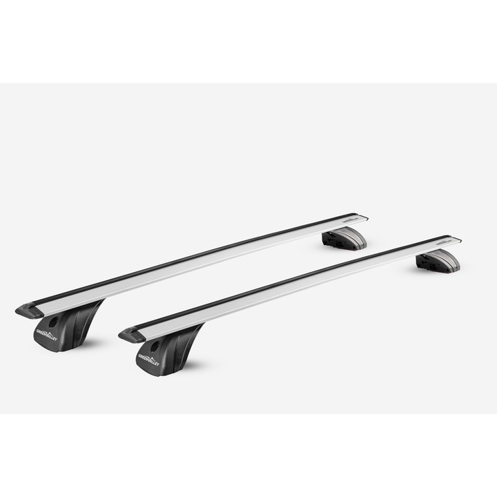 Bare transversale Green Valley Original Vento Premium Silver Aluminiu pentru BMW Seria 3 Gran Turismo F34 2013-2020, cu prindere in puncte fixe