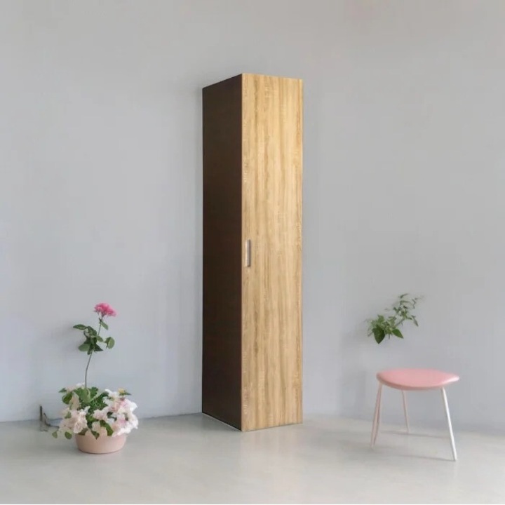 Dulap tip Soldat, 197Hx50x45L, 4 polite, Wenge & Sonoma, Pal 18 mm