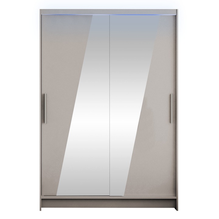 Dulap Miami VIII cu LED, MIRJAN24, casmir, 58x120x200 cm