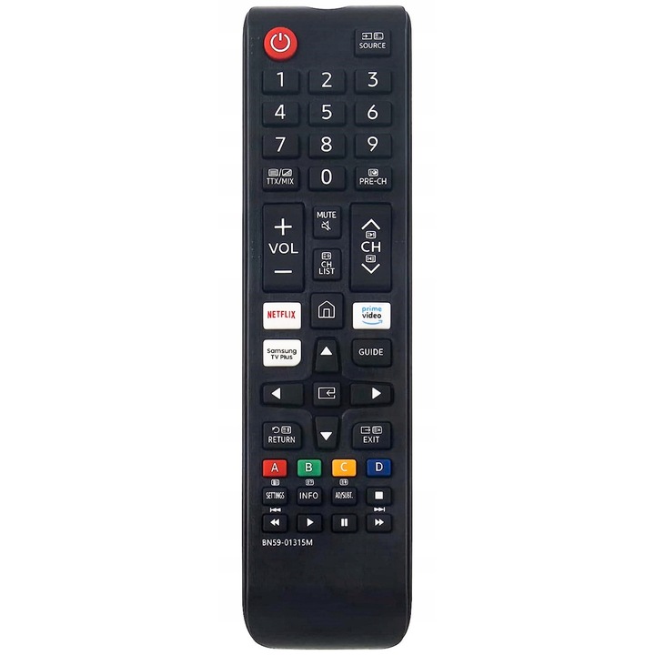 Дистанционно за Samsung Smart TV BN59-01315M, x-remote, Netflix, Prime Video, Черно