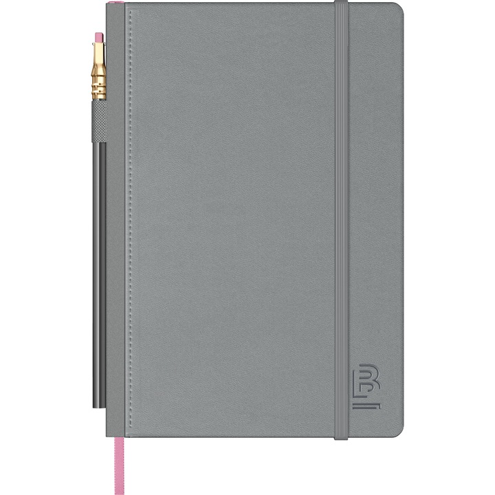 Caiet A5 Blackwing Slate Grey - Ivory Lined 6 mm - 160 pagini, 100 g mp